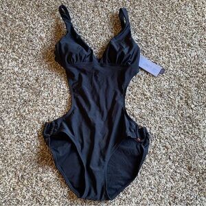 NWT Jennifer Lopez black one piece swimsuit